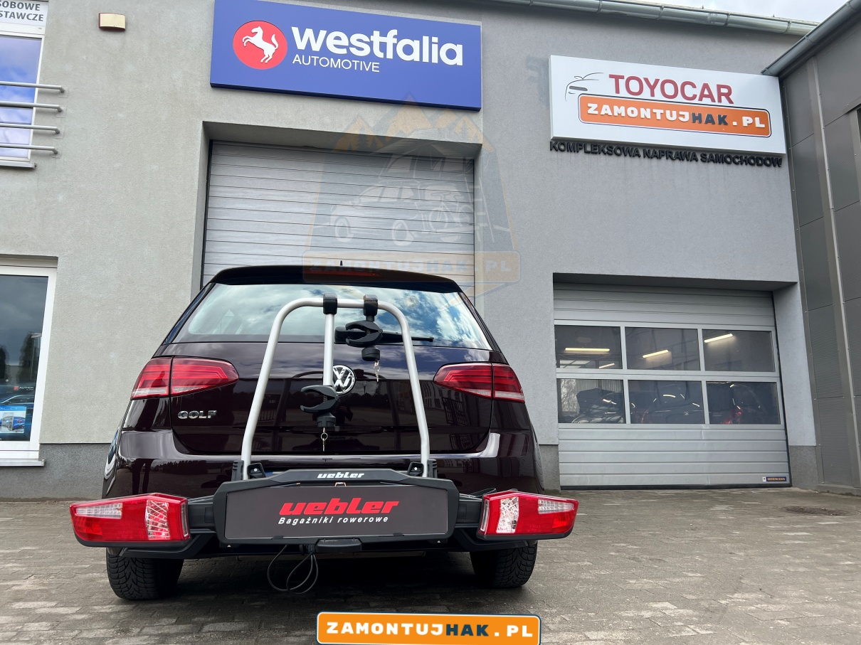 Zamontuj bagażnik rowerowy Uebler X21s na swoim VW Golfie 7 i ciesz się komfortem transportu rower&oacute;w